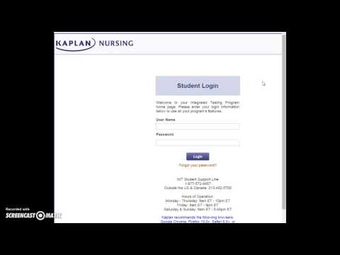 Kaplan University Nursing Online Login