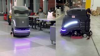 Avidbots Neo the Autonomous Floor Cleaning Robot Navigating Facilities