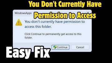 Fix WindowsApps "You Don