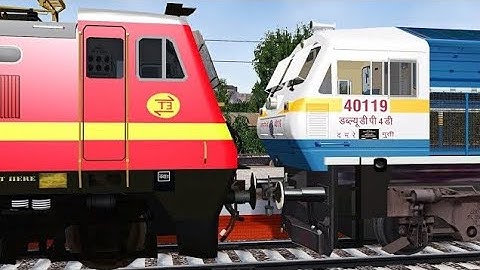 Rajdhani Express Loco Failed Rescue by GY WDP4D in Indian Train Simulator