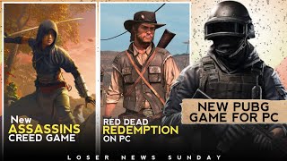 New PUBG Game For PC 🔥 Red Dead Coming on PC 🙌 Assassins Creed Shadows Trailer 💯 GTA 6 New Leaks