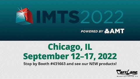 IMTS 2022 Booth: Carr Lane Manufacturing