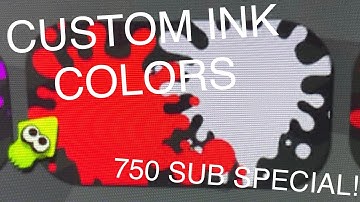 How to get CUSTOM INK COLORS in PRIVATE/FRIEND MATCHES (Splatoon 2) (750 SUB SPECIAL)