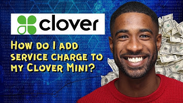 How do I add service charge to my Clover Mini