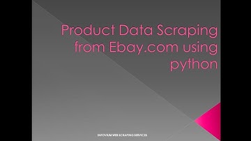 How to scrape eBay product data using python | Tutorial - 2020