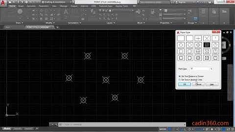 How to Change Point Style in AutoCAD 2018