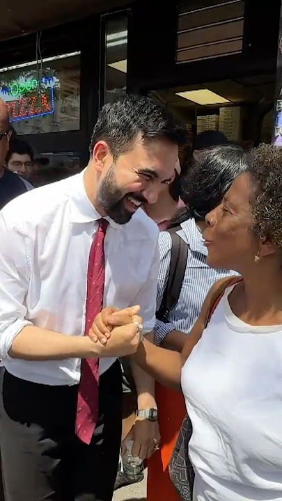 Zohran Mamdani Campaigns Ahead of NYC Mayoral Primary