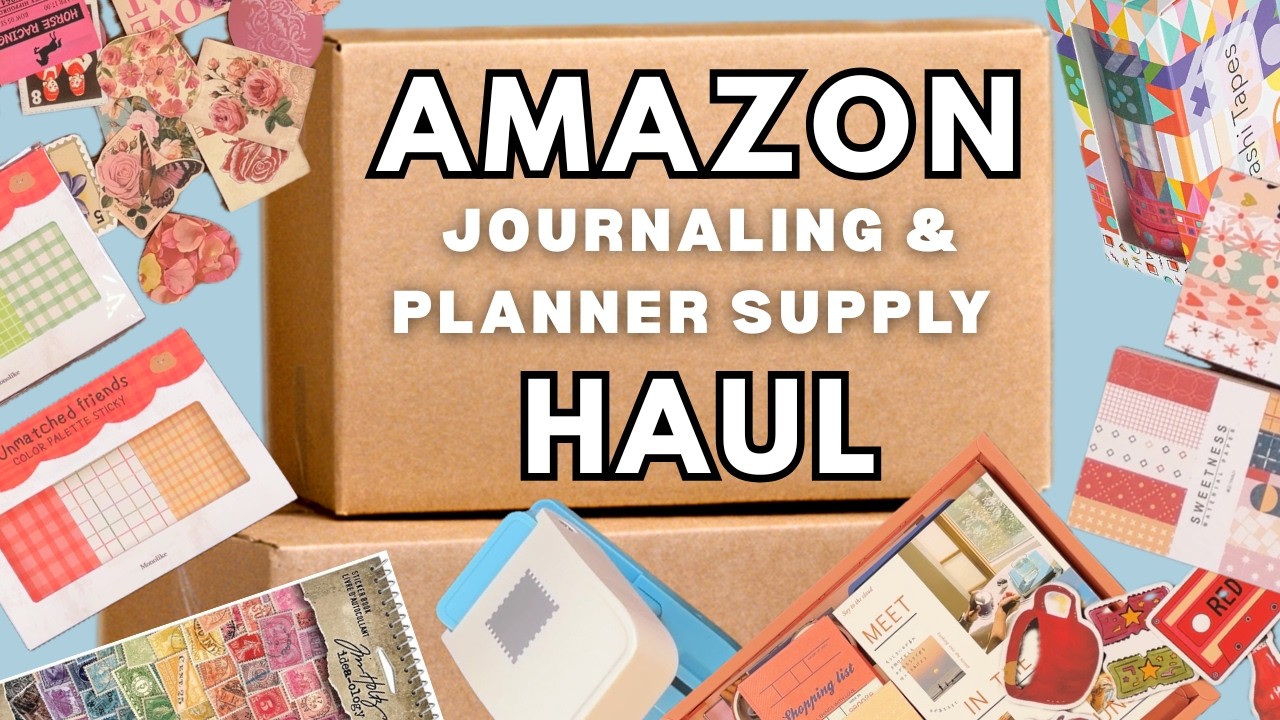 Amazon Planner & Journaling Haul! HONEST Review of Stickers, Paper, Washi & Other Stationery Items!