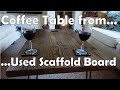 Scaffold board to Coffee Table in 4 hours! #howtowoodworking #woodworking #pallet #hairpin