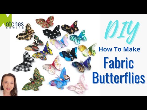 Fabric Butterflies Out Of Scraps! // DIY Fabric Butterfly, 56% OFF