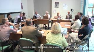 Hudson School Board June 10, 2014