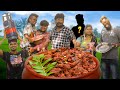 Amazing garfish fry cooking  jimikily leaves  gana muthu media