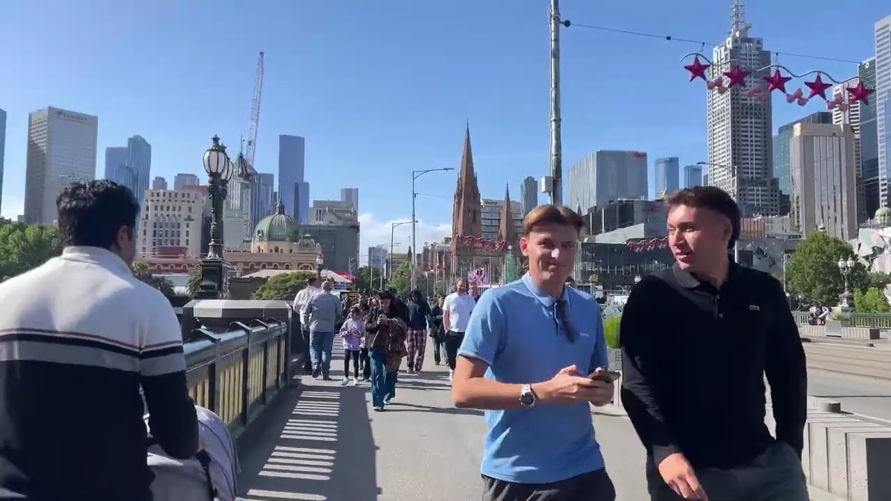 Melbourne City Walk December 2025 | Flinders Street Station & Botanic Gardens