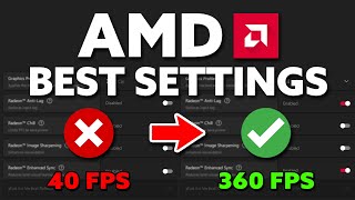 BEST AMD Radeon Settings For GAMING! (FPS BOOST)