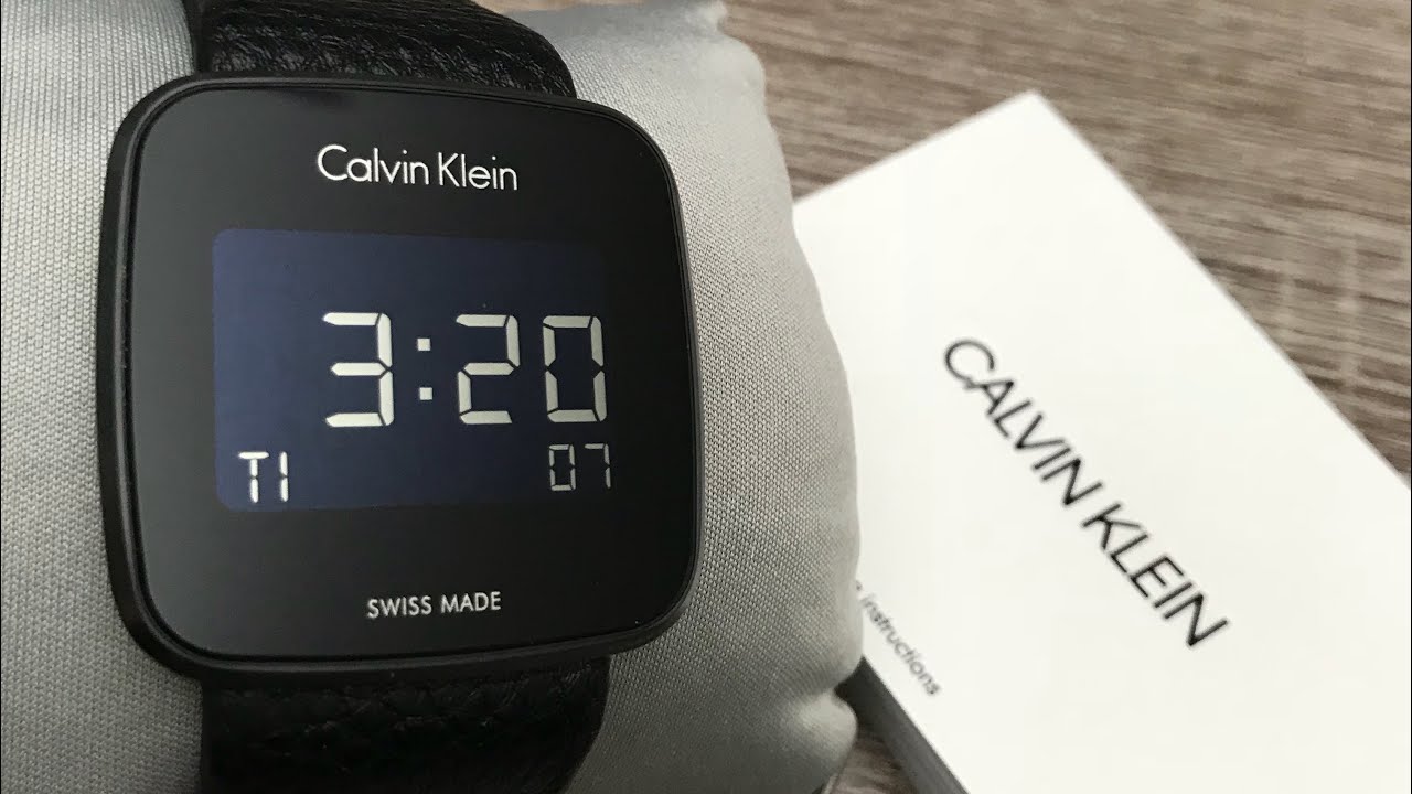 calvin klein digital watch instructions