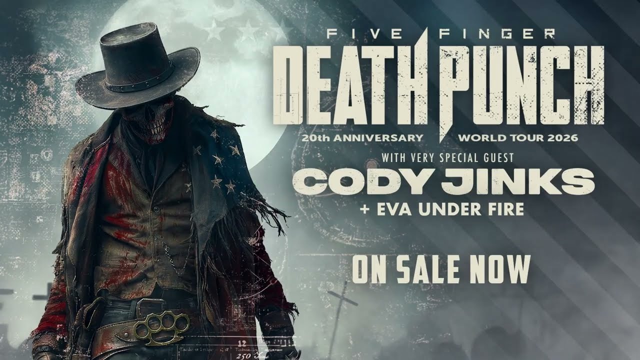 Five Finger Death Punch 20th Anniversary Tour 2026 - TICKETS ON Five Finger Death Punch 20th Anniversary Tour 2026 - TICKETS ON