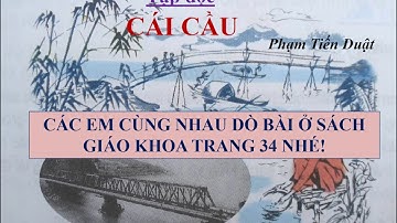 Tập đọc tuần 22: Cái cầu