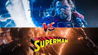 Thor vs Superman (Live Action) | Ending this debate | #shorts #dc #marvel #vs