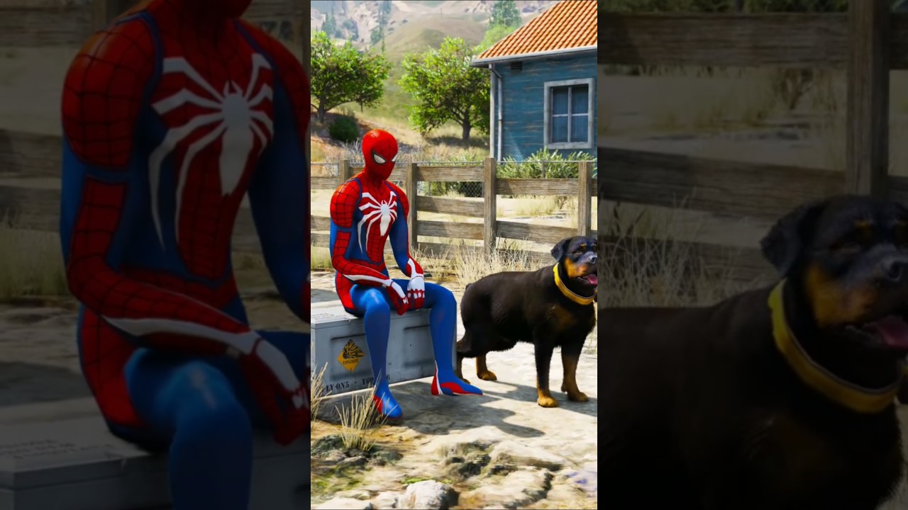 GTA V : SPIDER -MAN MODIFY HIS GOLD SUPER BIKE IN GTA 5 ! #gta #viral #gta5 #shorts #youtubeshorts