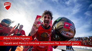 #BACK2BACKgnaia | Ducati and Pecco's intense showdown for MotoGP glory