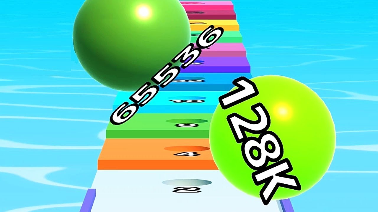 Ball Run Infinity Number Up To (128M, 256M, 512M, 1024M) ! All Levels ...