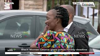 Black Women Caucus hands over memorandum to police