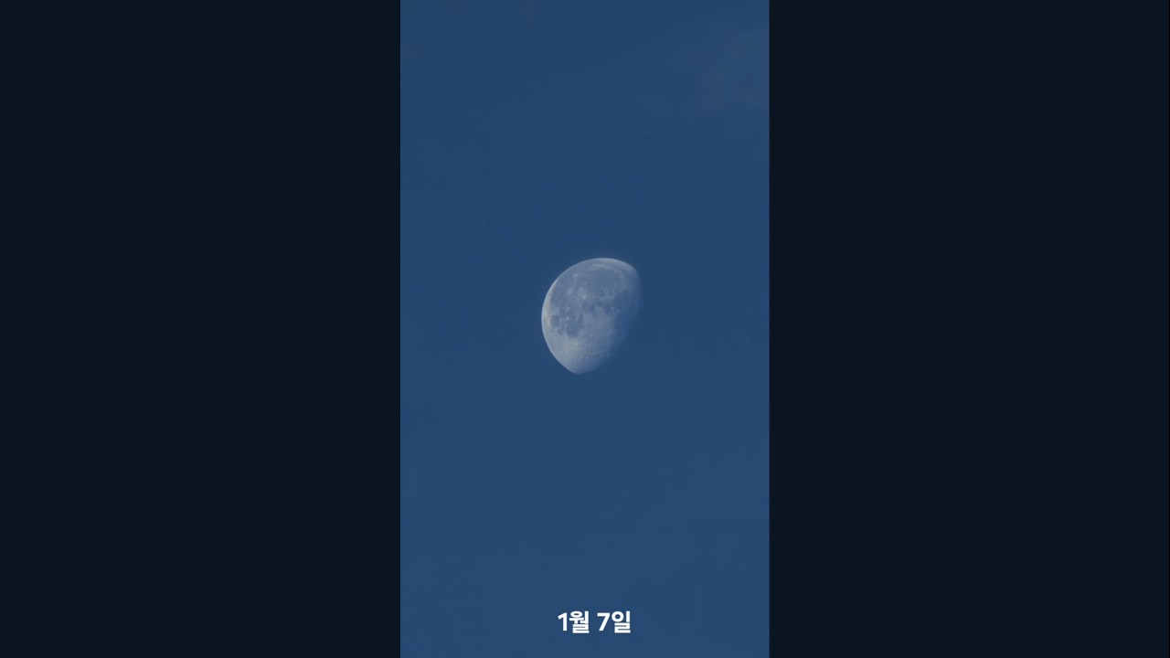 달의 위상 변화 (2025.12.31~2026.01.07)​Moon Phase Changes (Dec 31, 2025 – Jan 07, 2026