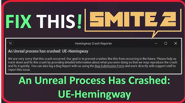 Fix SMITE 2 An Unreal Process Has Crashed UE-Hemingway | Fix SMITE 2 Fatal Error on PC