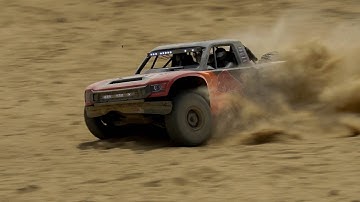 RC car offroad bashing slow motion video / Losi super baja rey 2.0(SBR2.0)