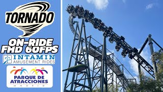Tornado at Parque De Atraciones de Madrid | POV OnRide - Full HD 2023 |Intamin SLC