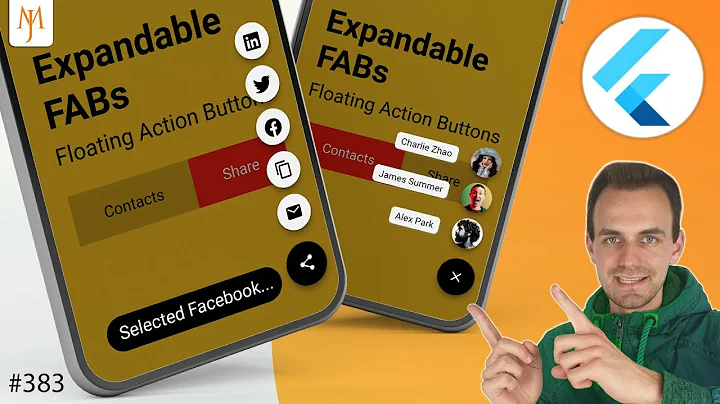Flutter Tutorial - How To Expand Multiple Floating Action Buttons [2021] Speed Dial Menu Animations