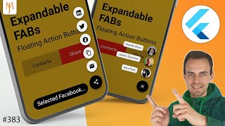 Flutter Tutorial - How To Expand Multiple Floating Action Buttons | Speed Dial Menu Animations screenshot 2