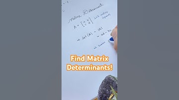 Find the Determinant of a 2x2 Matrix! Easy and Fast 😎 #maths #algebra #stem #education #fyp #math