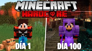 SOBREVIVÍ 100 DÍAS EN MINECRAFT HARDCORE!