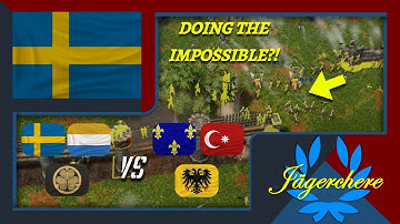 German With French Cards Is UNFAIR! | 3v3 Treaty with Sweden | AOE III: DE