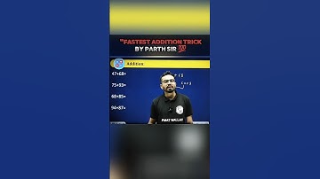 fastest addition trick by parth sir 💯 #pw #physicswallah #iim #ipmat #parthsir #ipmatwallah