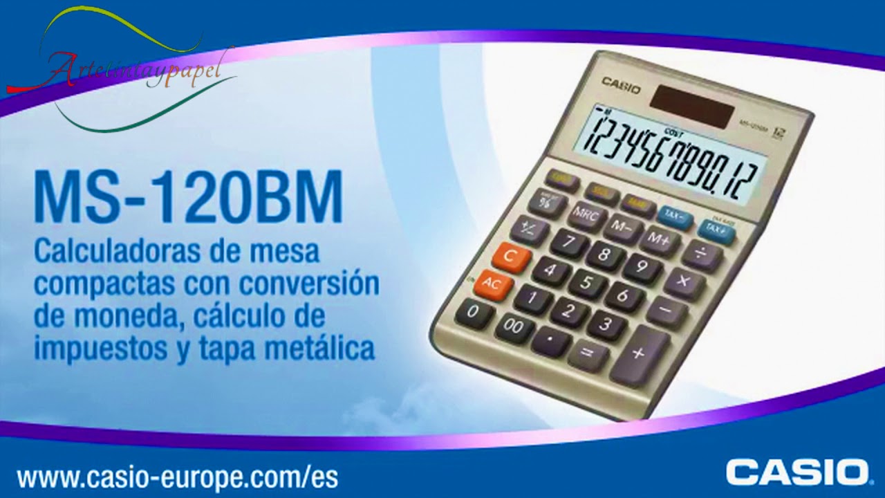 Calculadora Casio Ms 1bm Youtube
