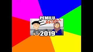 Animasi Kartu Lucu - Pemilu 2019 - Pilih Jokowi atau Prabowo?