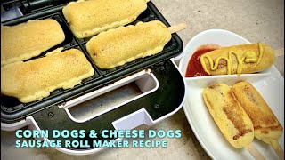 Corn Dogs & Cheese Dogs Sausage Roll Maker Cheekyricho Cooking Youtube Video recipe ep, 1,416