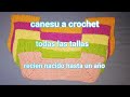 Canesu  a crochet para bebe en 5 tallas