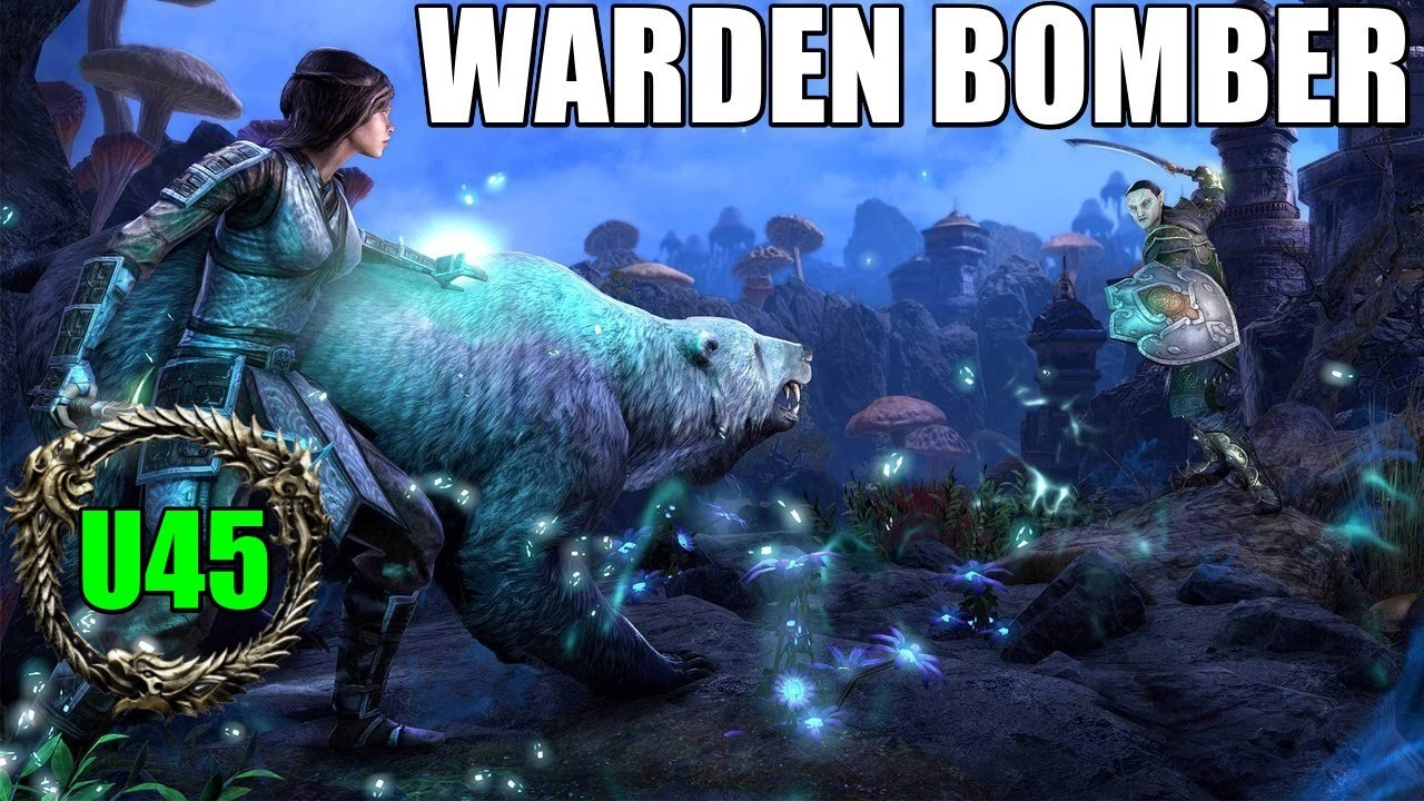 ESO Warden Bomber DELETES GROUPS - Build And Gameplay