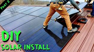 INSTALLING MINI RAIL RACKING + SOLAR PANELS