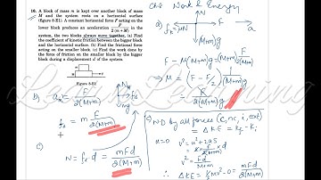 HC Verma, Work and Energy, Ch 8, Q10 Solution