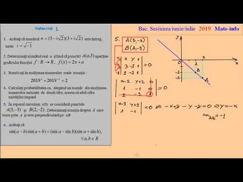 Bacalaureat 2019, Matematica Informatica, sesiunea iulie