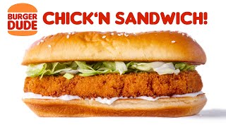 ORIGINAL CHICK'N Sandwich like BURGER KING, but VEGAN!