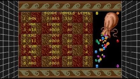 SEGA Mega Drive Classics - Columns 7 Minutes Gameplay Arcade Mode easy