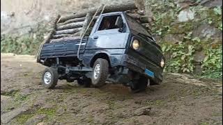 RC PICKUP CARRY/WPL D12 MENGANGKUT KAYU GELONDONGAN OVERLOAD😱😱😱😱❗❗❗❗❗❗!!!!!