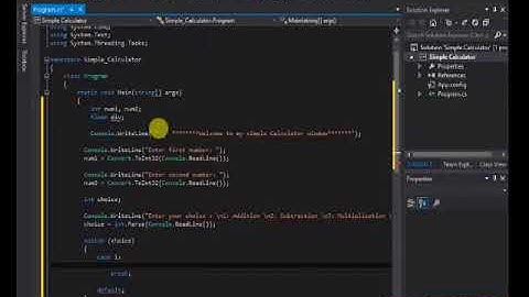 how to make a calculator using console application. c sharp c# programming
