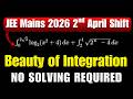 JEE Mains 2026: 2nd April Shift Beautiful Integral Problem | Solved in Seconds using Short Trick