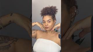 Afro puff em cabelo curtos #afropuff #cachoscurto